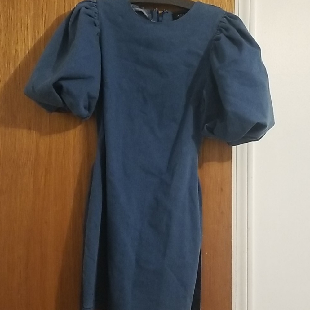 Akira no mistakes denim mini dress